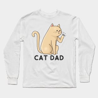 cat dad Long Sleeve T-Shirt